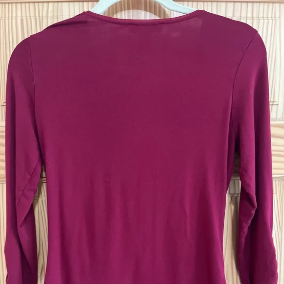 WHBM Wrap Front Tee - Picture 3 of 5